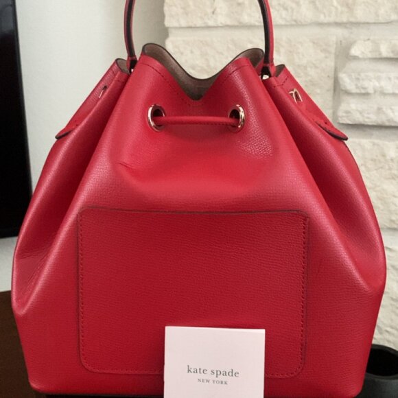 Pre-owned Kate Spade Bucket Bag - Red Color - Picture 2 of 3